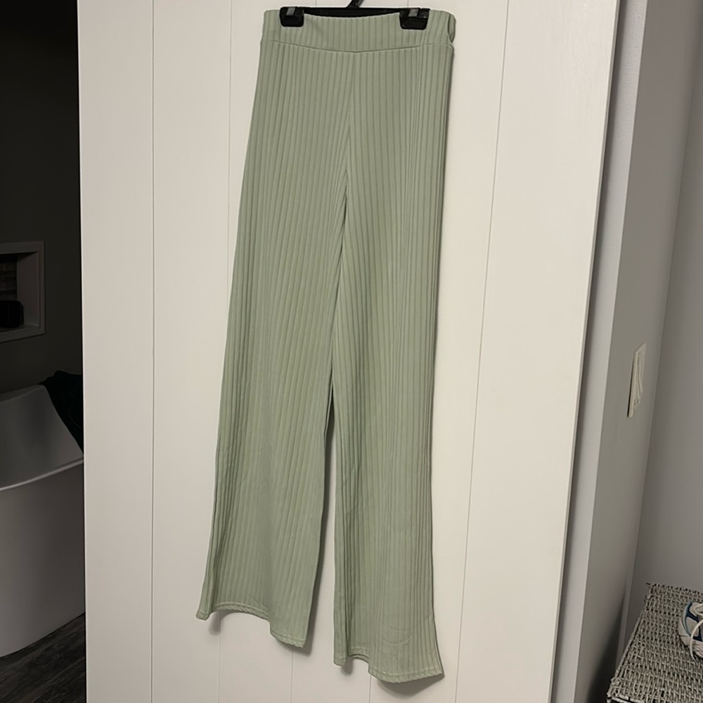 Jersey ribbed pants